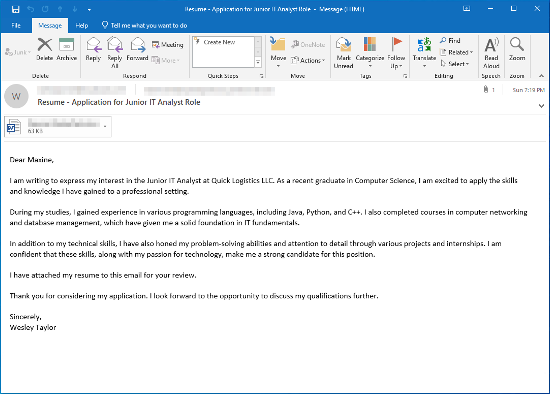 Phishing Email