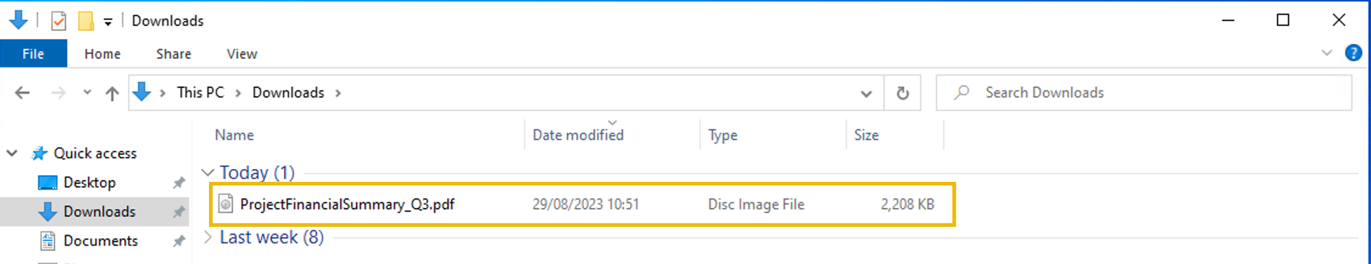 Disk Image File