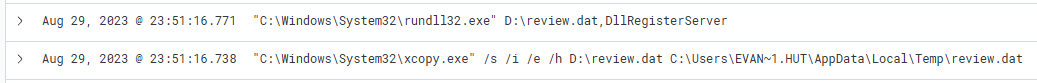 "C:\Windows\System32\rundll32.exe" D:\review.dat,DllRegisterServer